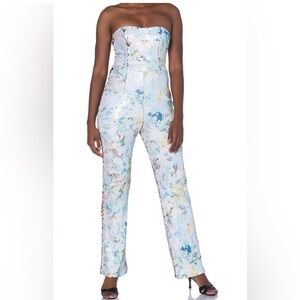 Dress the Population Multicolor Sequin Jumpsuit